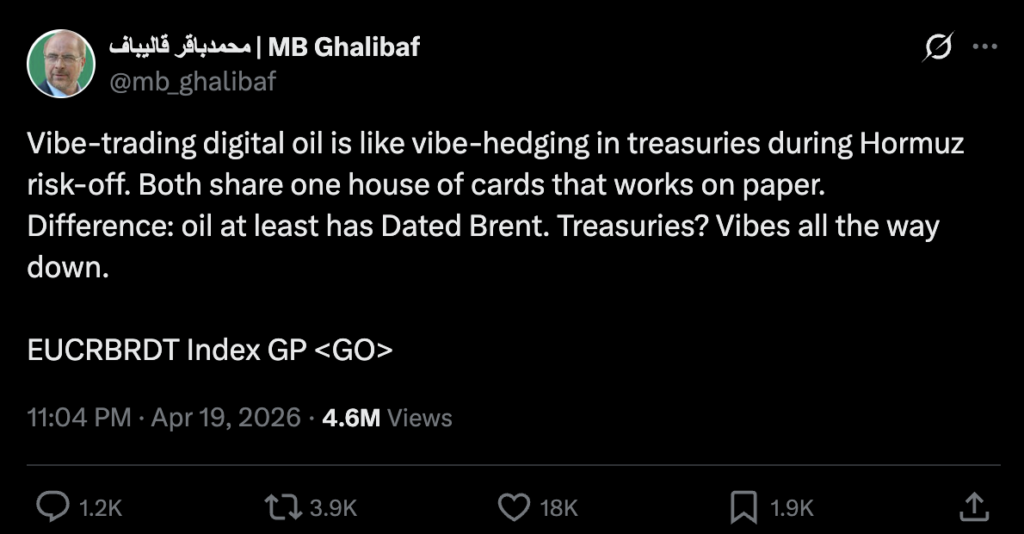 Vibe Trading Crude Oil With The Iranians