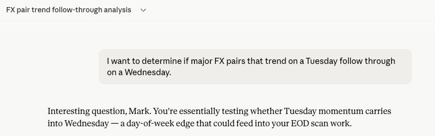 How to test any trading idea with AI in under an hour