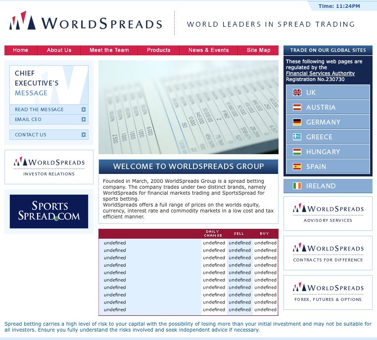 Worldspreads old site