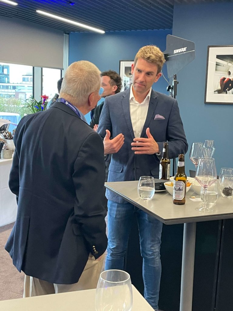 Mark Holstead and John Bollinger talking